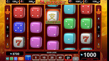 5 Hot Dice - Slot Machine - 5 Lines
