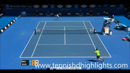 Милош Раонич - Бенджамин Бекер ( Australian Open 2015 )