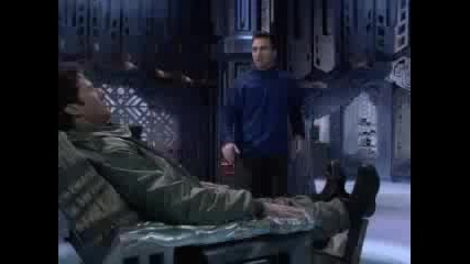 Stargate Atlantis - Sheppard meets the ancient chair 