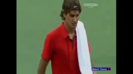 Us Open 2008 : Гневна реакция на Федерер срещу съдята