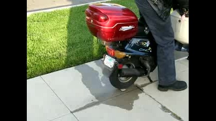 50cc Scooter Burnout