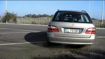 Mercedes Benz E270 Cdi burnout donuts