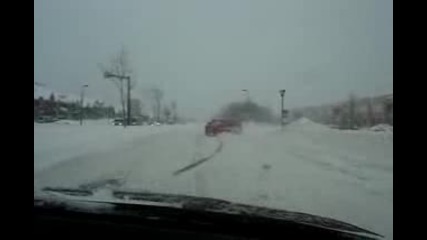 Bmw e46 and Mustang Winter Drifting 