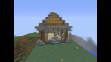 Minecraft - Малка планинска къща :)