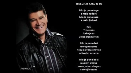 Sinan Sakic - Ti ne znas kako je to