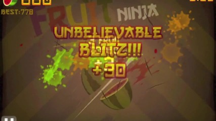 Fruit Ninja Arcade Mode - New High Score _ 880!!! - No Hacks!!! - Hd 720p