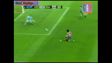 Atletico Madrid - Panathinaikos 2 - 0 (2 - 0,  25 8 2009)
