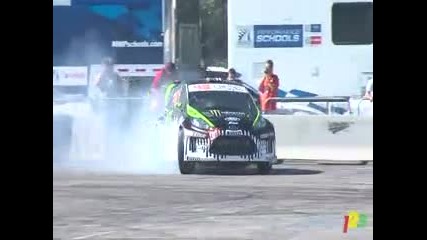Ken Block does what he does best at Sema 2010!