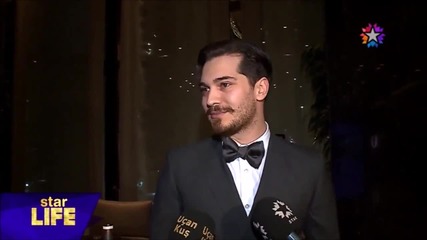 Çağatay Ulusoy - Interview at Altın Kelebek Awards 2015