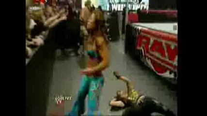 Raw 02/02/09 Mickie And Cm Punk Vs Regal and Layla