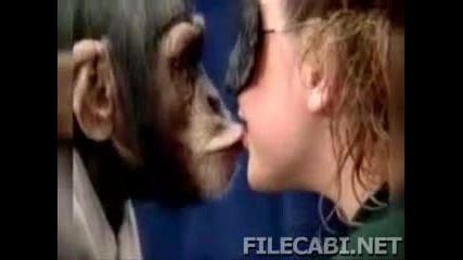 Жени се целуват с маймунки! 