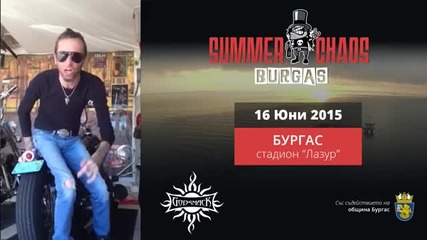 Godsmack На Summer Chaos Festival В Бургас На 16 Юни 2015