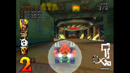 Crash Team Racing - Area Citadel City - N. Gin Labs - Blue Ctr Token 