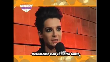 Bill Tom Kaulitz on Speedy News English Translation 08.02.2010 