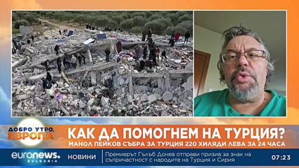 Манол Пейков: Събрали сме няколко тира със стоки от първа необходимост за Сирия и Турция