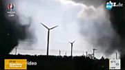 Любителски кадри: Двойно торнадо в Германия
