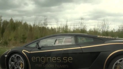 Lamborghini Gallardo Twin Turbo Titan Low Boost vs Speedart Btr 600 Porsche 911 Turbo