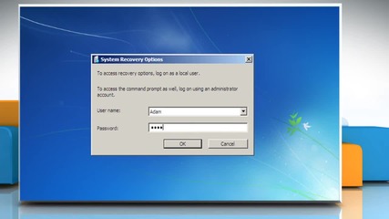 Windows® 7: Use system restore without logging in