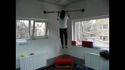 14 Pull - ups with Perfect Form by Female athlete