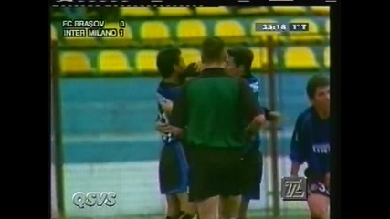 2001 Brasov (romania) 0-internazionale Milano (italy) 3 uefa Cup