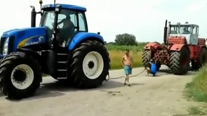 Немски трактор срещу Руски