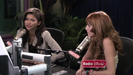 Bella Thorne Zendaya - Meeting Selena Gomez on Radio Disney Take Over with Ernie D