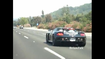 Porsche Carrera Gt with Awe Tuning Straight Pipes In Action 
