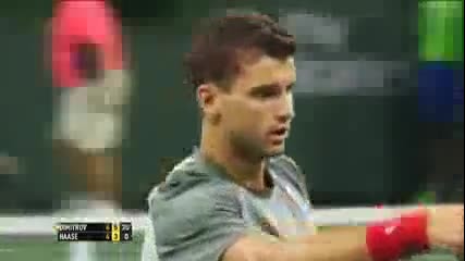 Grigor Dimitrov Hits Indian Wells Hot Shot