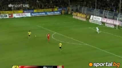 Гол на Димитър Рангелов : Борусия Дортмунд 3 - 0 Байер Леверкузен 