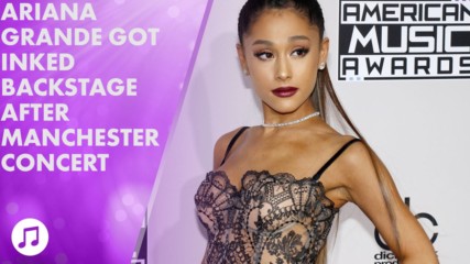 Ariana Grande and her crew get Manchester tattoos