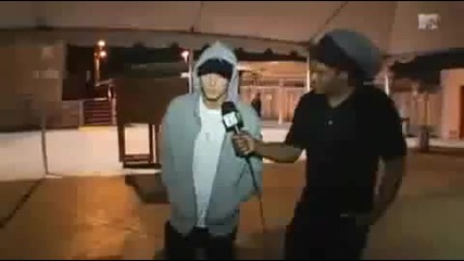 Backstage with Eminem