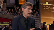 Уилям Дефо на червения килим на "Оскарите"
