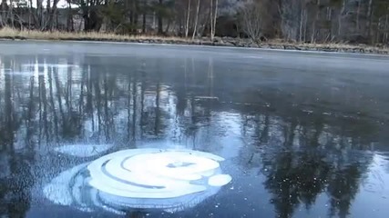 Експеримент с метан в замръзнало езеро