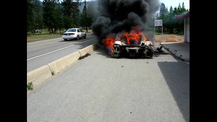 Enzo Ferrari burns in Okanagan Falls, Bbc
