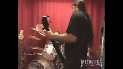 Rob Trujillo Playing Motorbreath In Studio