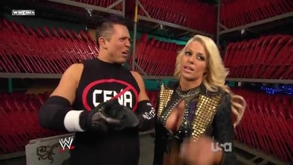 Maryse and Miz Backstage Again 