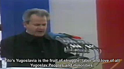 President Slobodan Milosevic most patriotic speech 1988 English