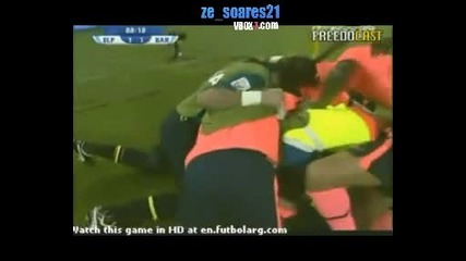 Естудиантес - Барселона 1:1 гол на Педро Родригез 
