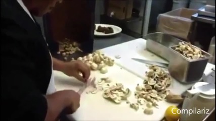 Най-бързото рязане с нож в света !