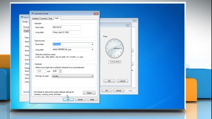 Windows® 7: How to change the date format in the taskbar