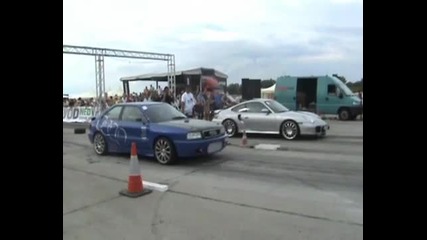Audi S2 Coupe vs Porsche 996 Turbo