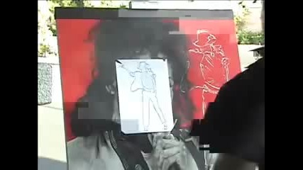 Michael Jackson - рисуване със спрей
