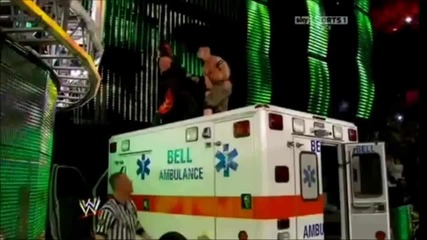 John Cena Attitude Adjustment On Kane From Ambulance