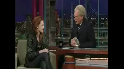 Kristen Stewart in David Letterman Show