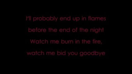 Icon For Hire - Up in flames w/ lyrics