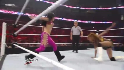 Wwe Raw Melina vs. Alicia Fox [ Divas Championship Match ] H D