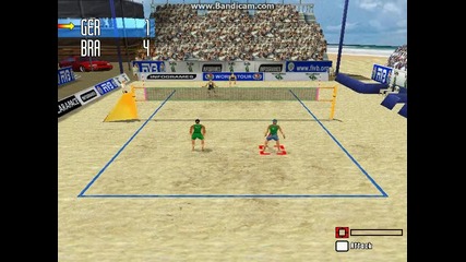 играта плажен волейбол - 6 етап - бразилия и германия
