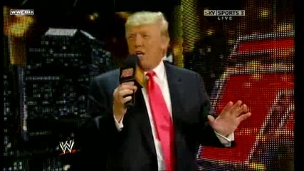 R A W 06/22/09 N E W Owner of Raw Donald Trump.