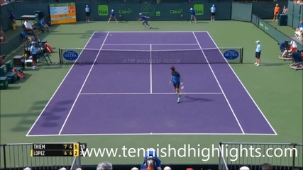 Dominic Thiem vs Feliciano Lopez - Miami 2015