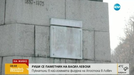 Руши се паметникът на Васил Левски в Ловеч